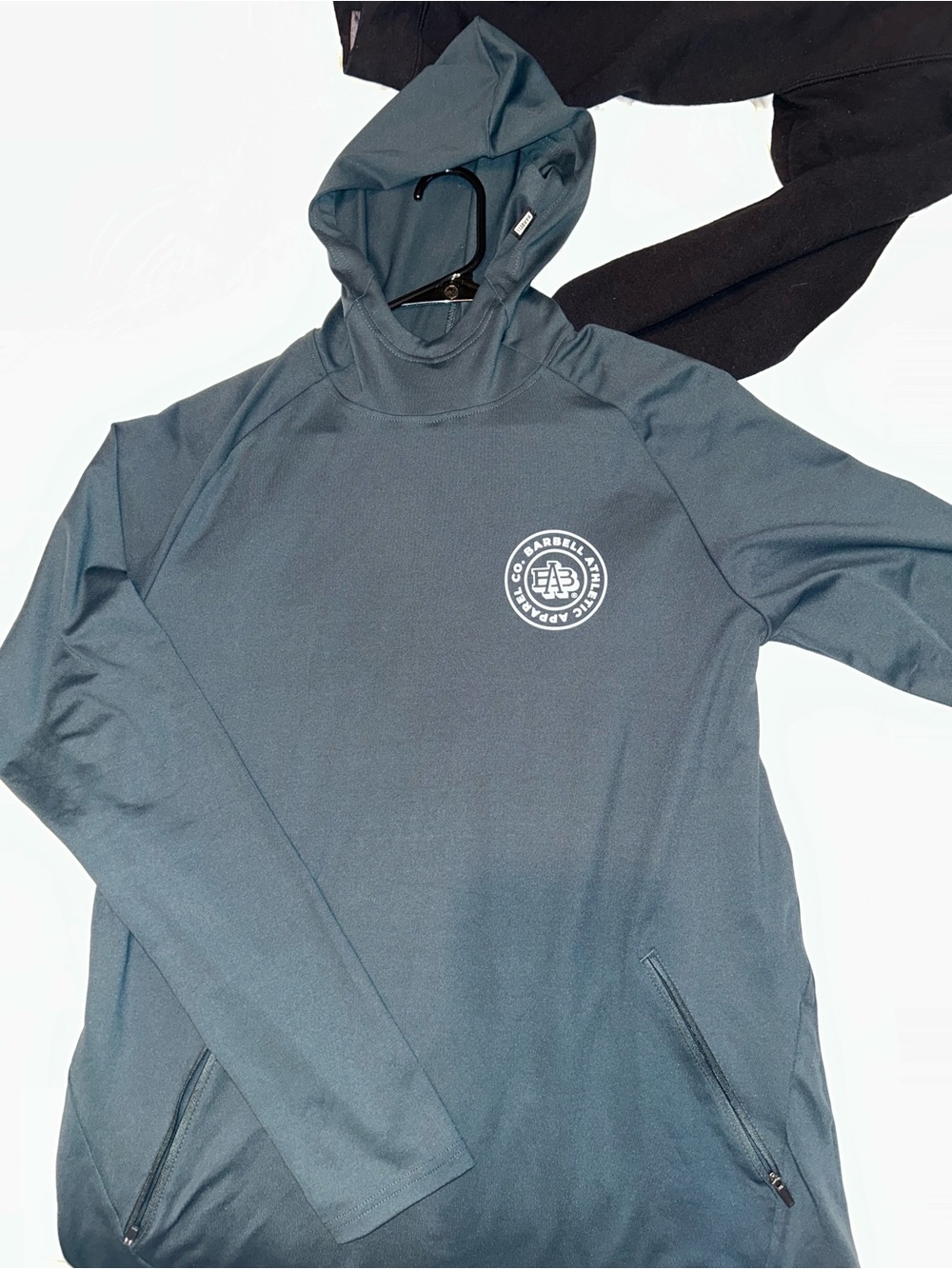 Barbell Apparel Men's Hooded Performance Top - Slate Blue